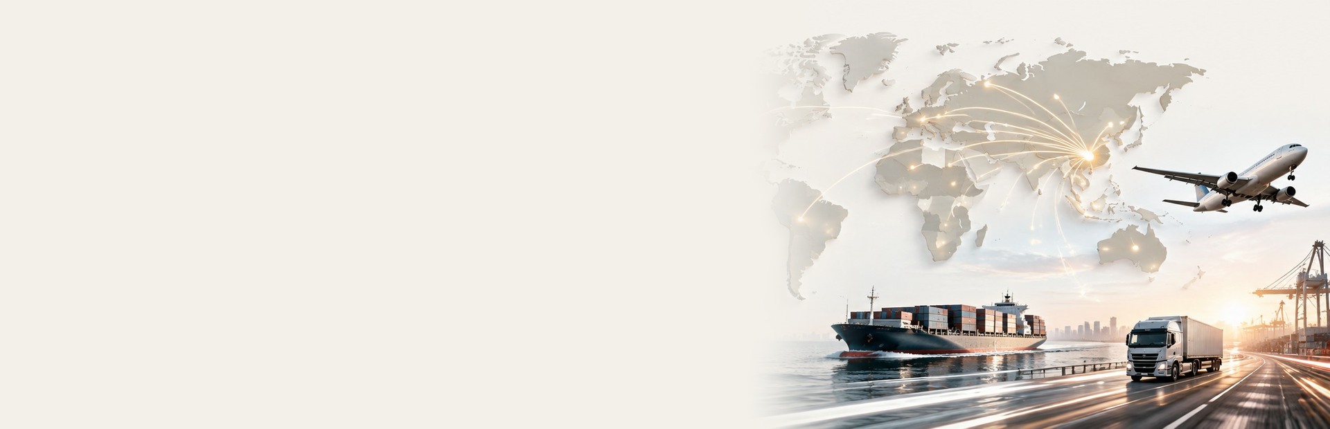 Global label supply network with air, sea and road logistics