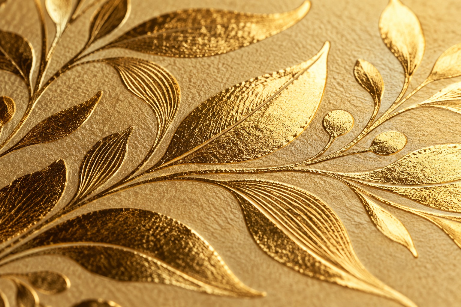 Gold foil stamping