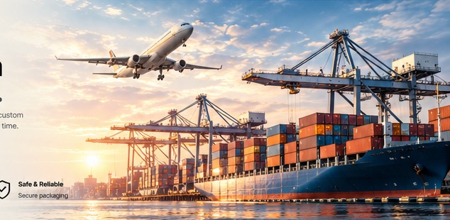 International label shipping and export logistics